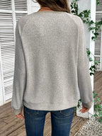 Ribbed Knit Two-tone Top (24)