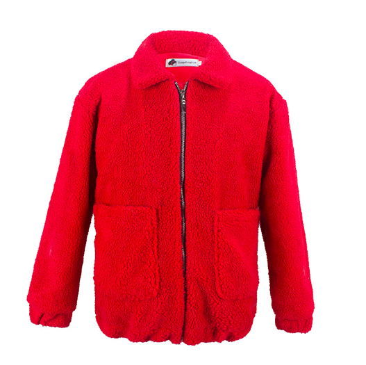 Shearling Coat Jacket Autumn Winter Warm Thick Plush variant CJNSWTJK00059-Red-XXL|CJNSWTJK00059-Red-M|CJNSWTJK00059-Red-XL|CJNSWTJK00059-Red-S|CJNSWTJK00059-Red-3XL|CJNSWTJK00059-Red-L