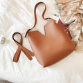 Korean Bucket Crossbody Handbag variant CJBHNSNS01565-Brown