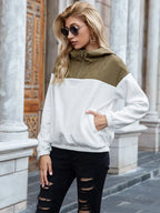 Pocketed Block Quarter Zip Hoodie (4)