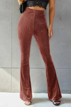 Ribbed High Waist Flare Pants (7)