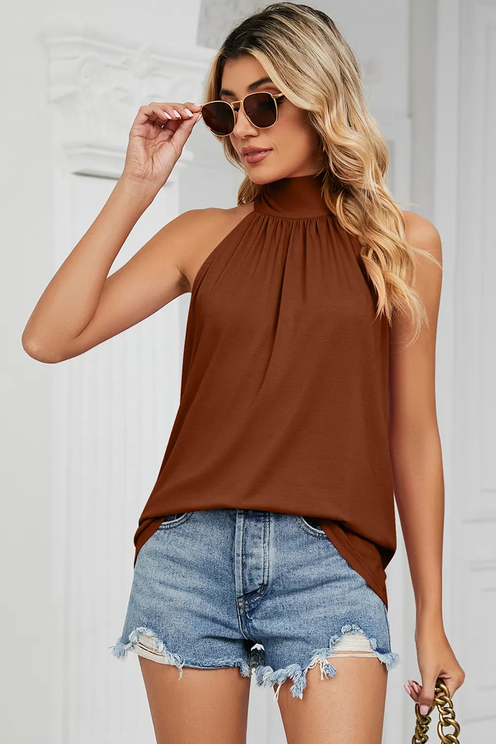 Tied Grecian Neck Tank (18)