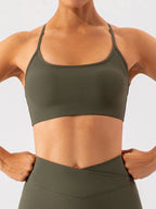 Spaghetti Strap Active Bra (12)