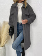 Button-down Longline Outerwear (8)