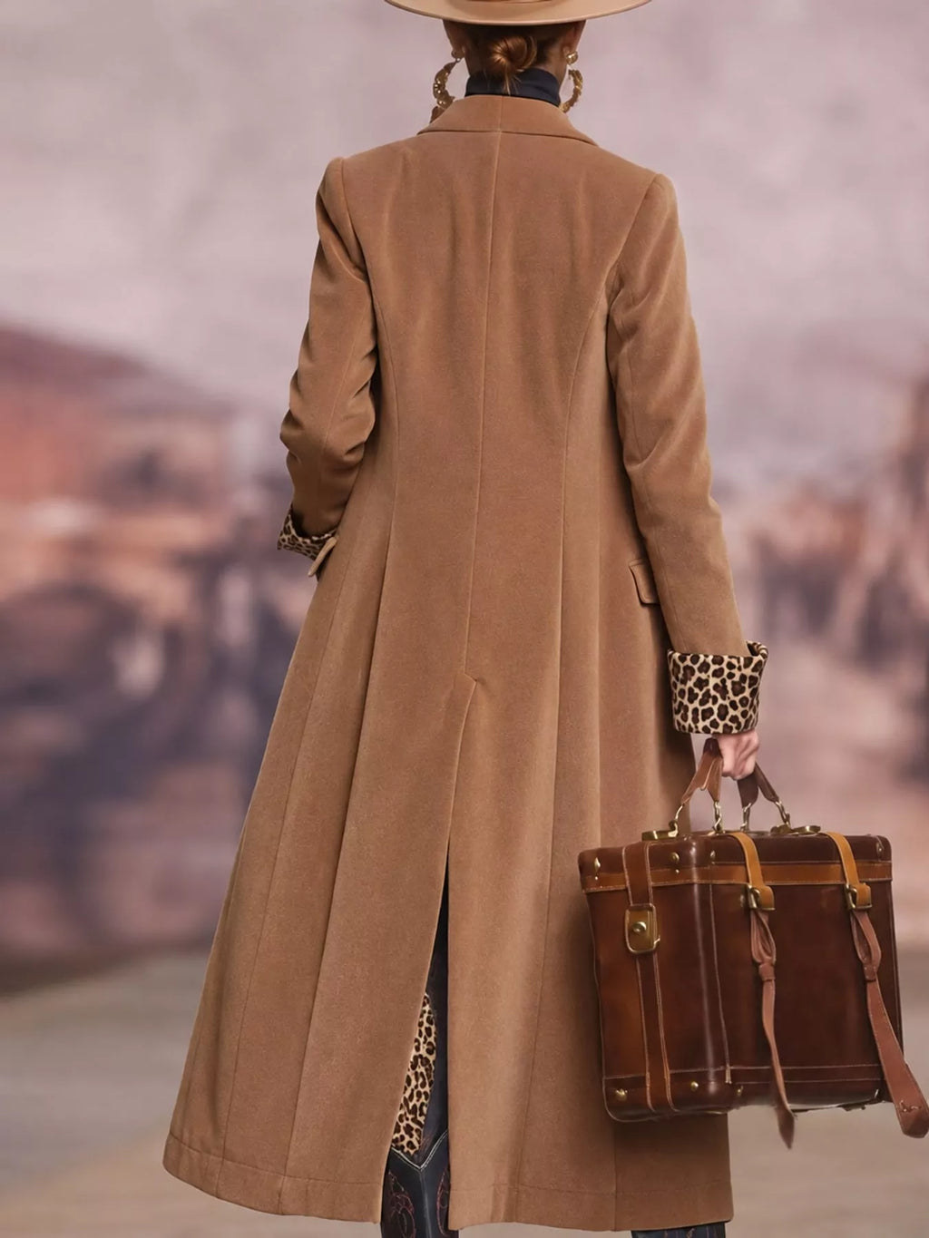 Full Size Button Up Longline Coat Plus (10)