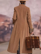 Full Size Button Up Longline Coat Plus (10)