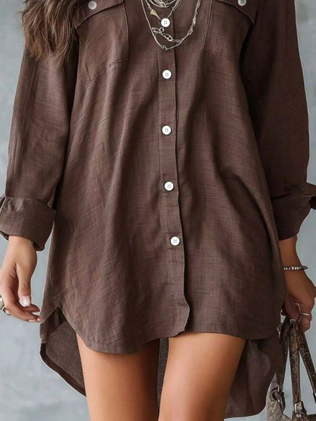 Casual Linen Shirt Dress Pockets (15)