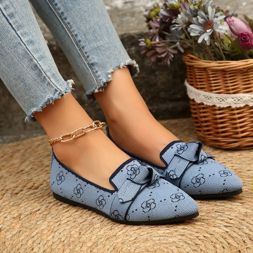 Mesh Point Toe Flat Slip-ons (3)