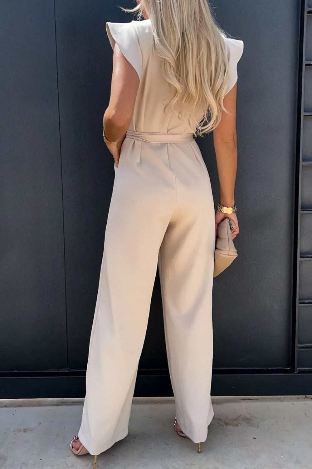 Round Neck Cap Sleeve Jumpsuit (2)