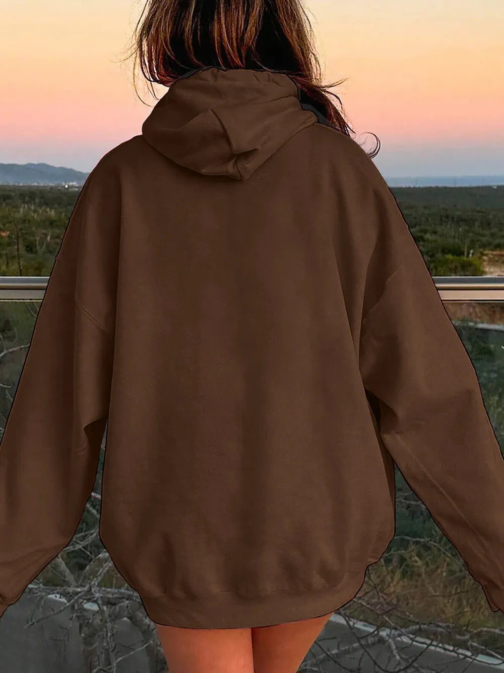 Drawstring Dropped Shoulder Hoodie (20)