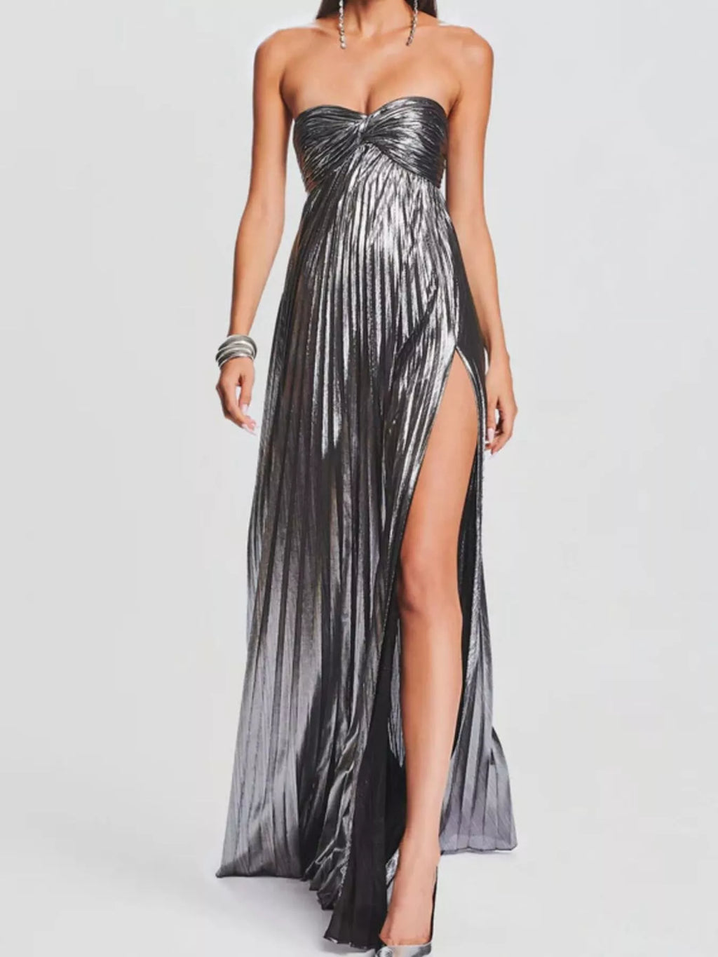 Split Sweetheart Neck Tube Maxi Dress (22)