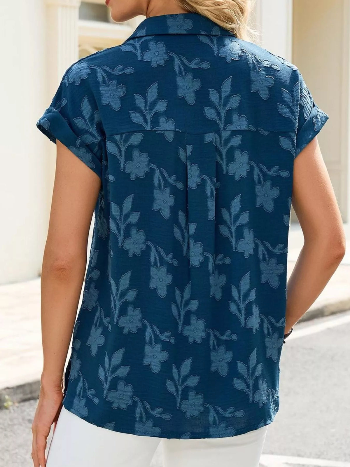 Short Sleeve Button-down Shirt (11)