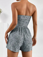 Chic Strapless Ruched Waist Romper (27)