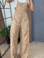 Full Size Vintage Wash Wide Leg Denim Overalls Plus (9)