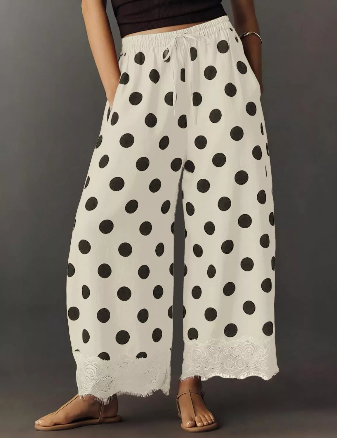 Drawstring Wide Leg Pants (16)
