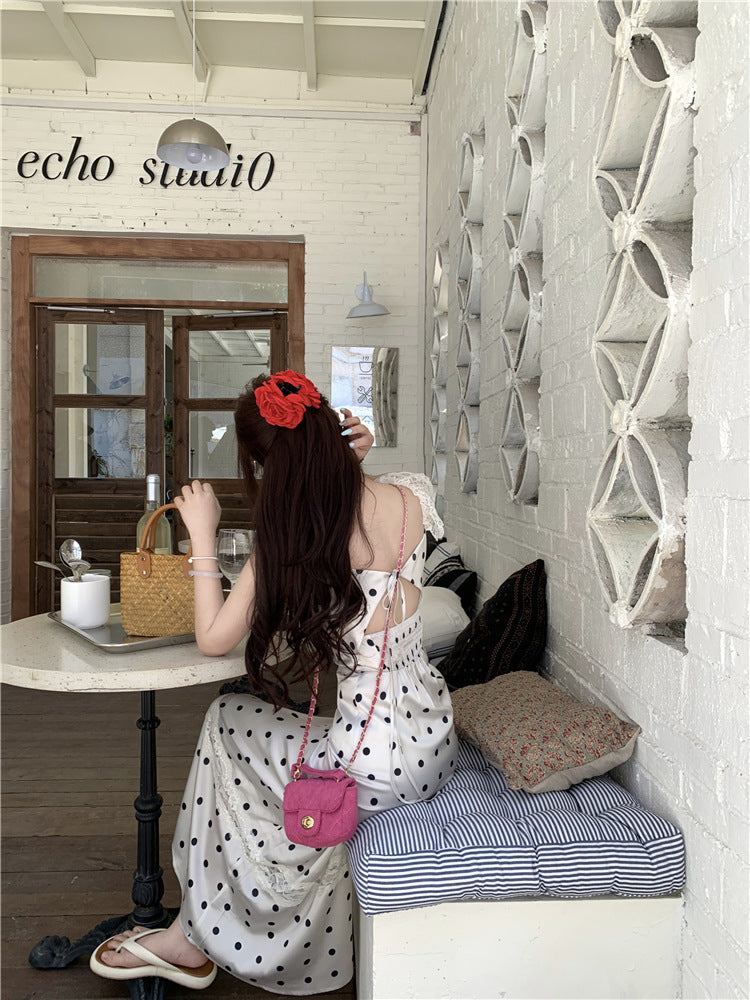 Polka Dot Brace Dress photo 19