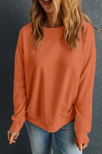 Round Neck Dropped Shoulder Sweatshirt (25)