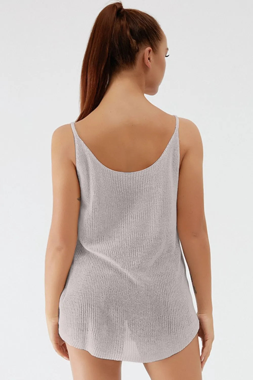 Scoop Neck Spaghetti Strap Knit Cami (18)