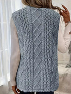 Sherpa Open Front Vest Coat (16)