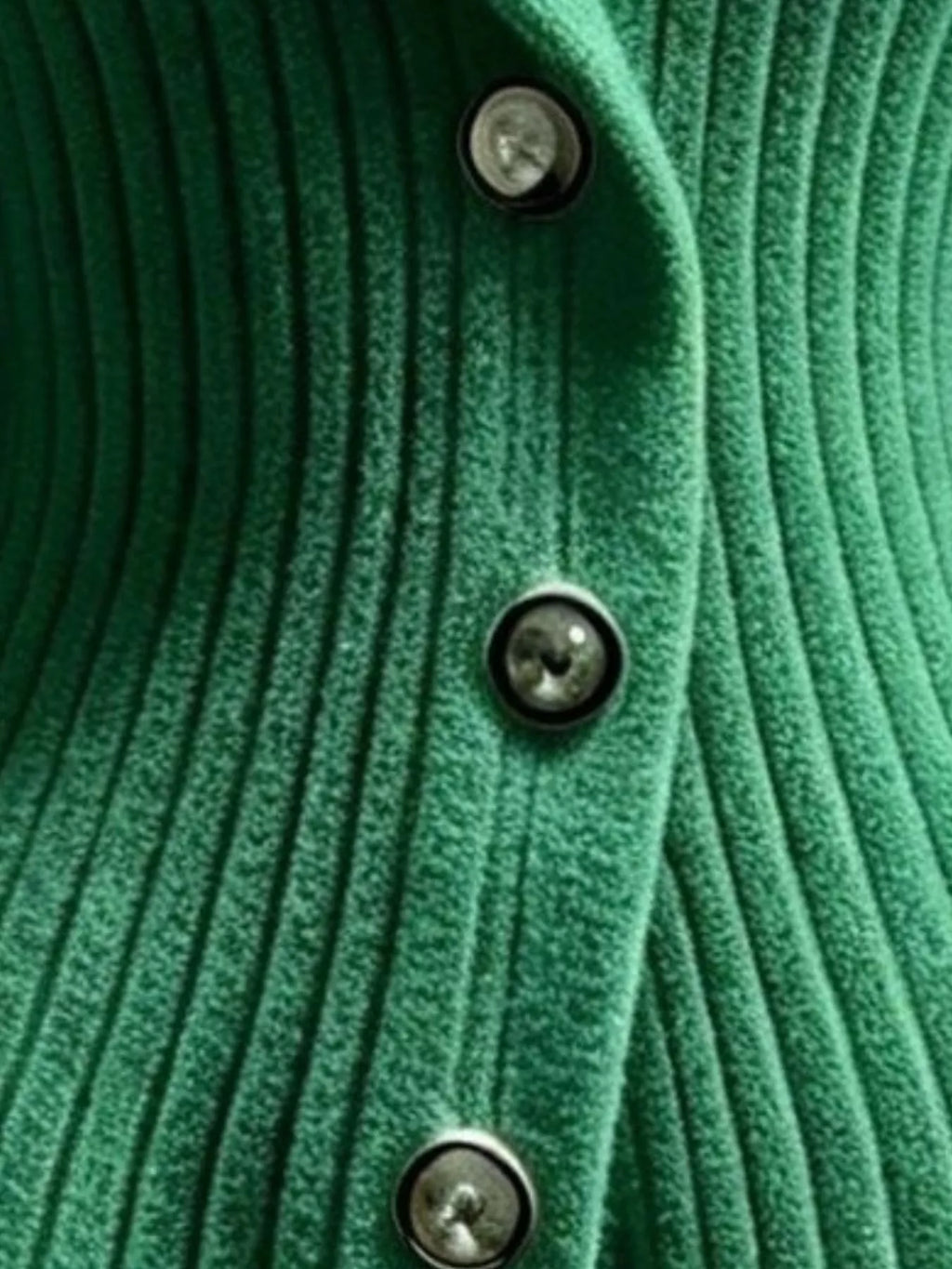 Full Size Ribbed Knit Button-down Front Cardigan Plus (2)