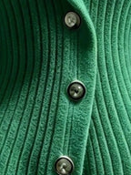 Full Size Ribbed Knit Button-down Front Cardigan Plus (2)