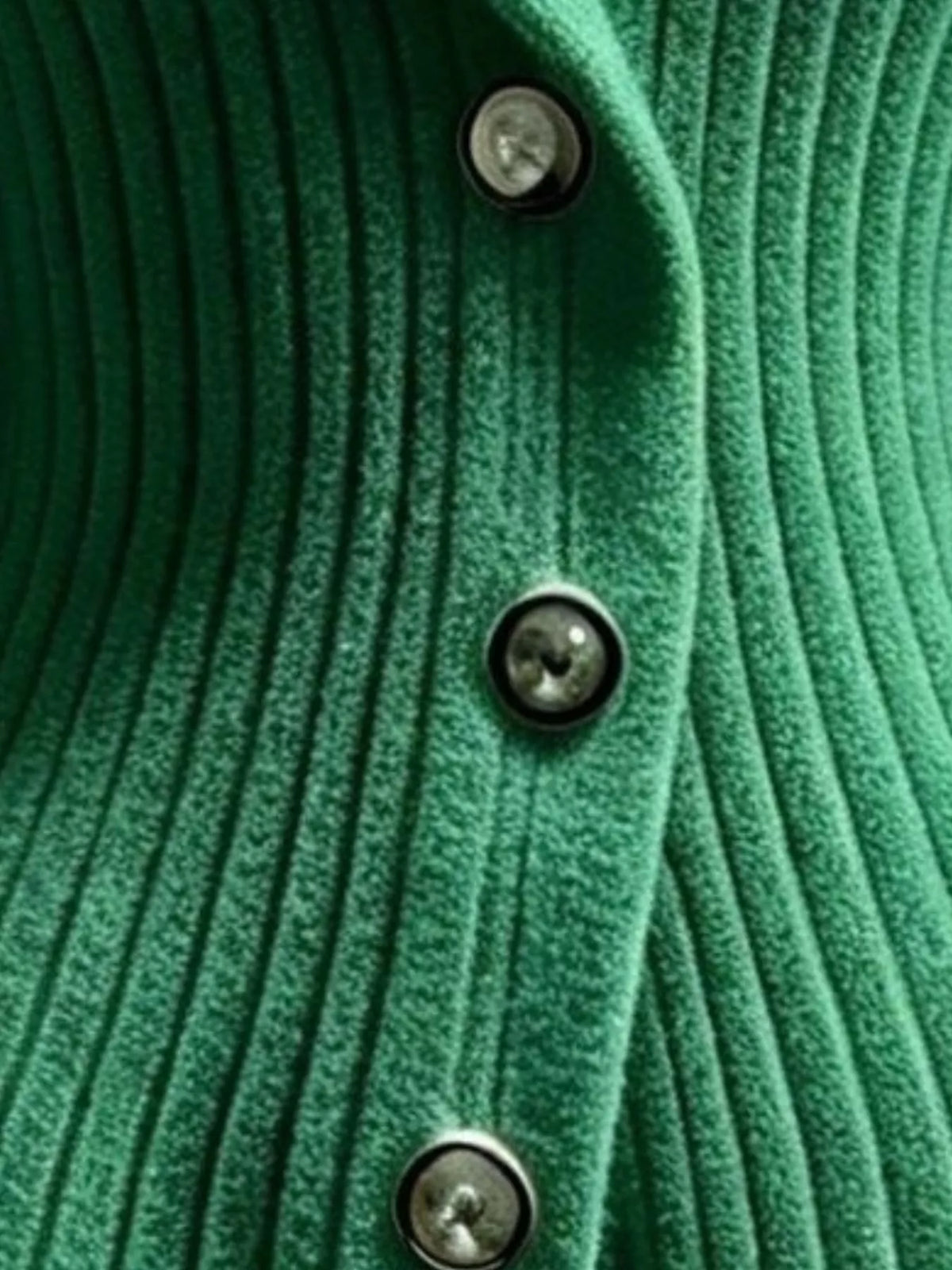 Full Size Ribbed Knit Button-down Front Cardigan Plus (2)