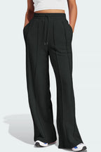 Drawstring Wide Leg Active Pants (4)