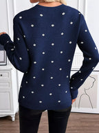 Polka Dot Crew Neck Sweater (14)
