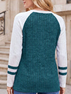 Ribbed Raglan Sleeve T-shirt (16)