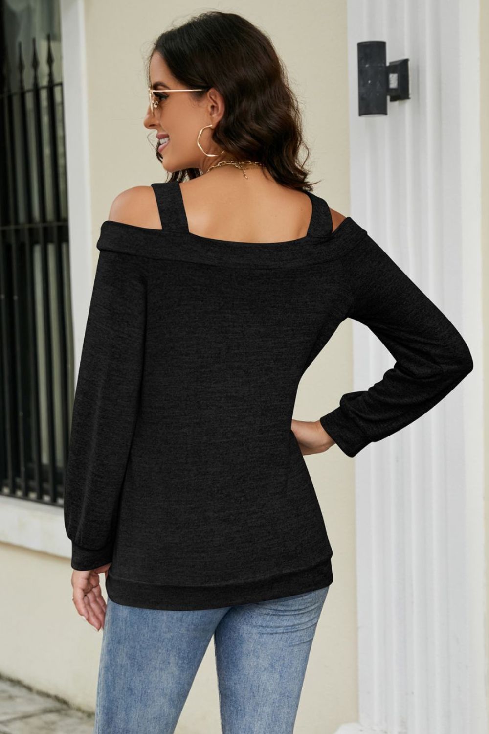 Cutout Cold-shoulder Top (2)