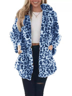 Full Size Leopard Open Front Outerwear Plus (5)
