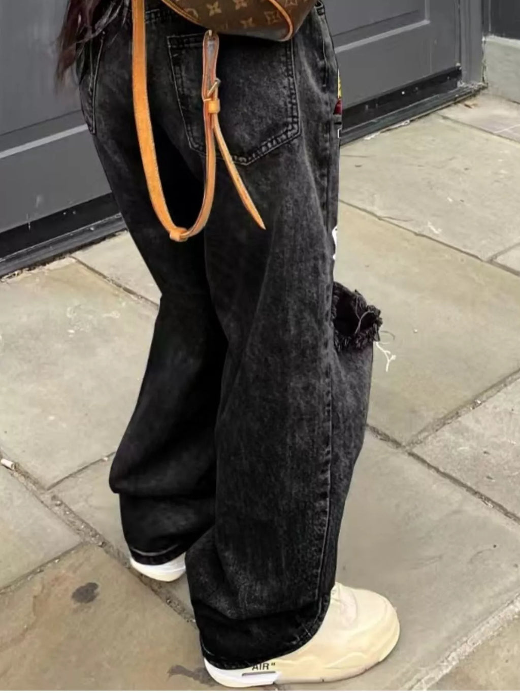 Full Size Distressed Wide-leg Jeans Plus (5)