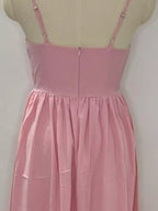 Adjustable Strap Scoop Neck Midi Dress (3)