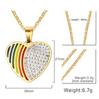 Lgbt Six-color Rainbow Titanium Steel Pendant Necklace photo 2