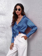 Button Up Collared Neck Long Sleeve Shirt (3)