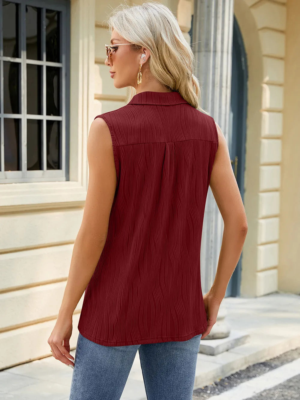 Textured Johnny Collar Tank (20)