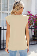 V-neck Cap Sleeve Tank (12)