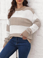 Full Size Round Neck Drop Shoulder Sweater (11)