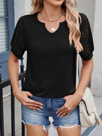 Lace Short Sleeve T-shirt (10)