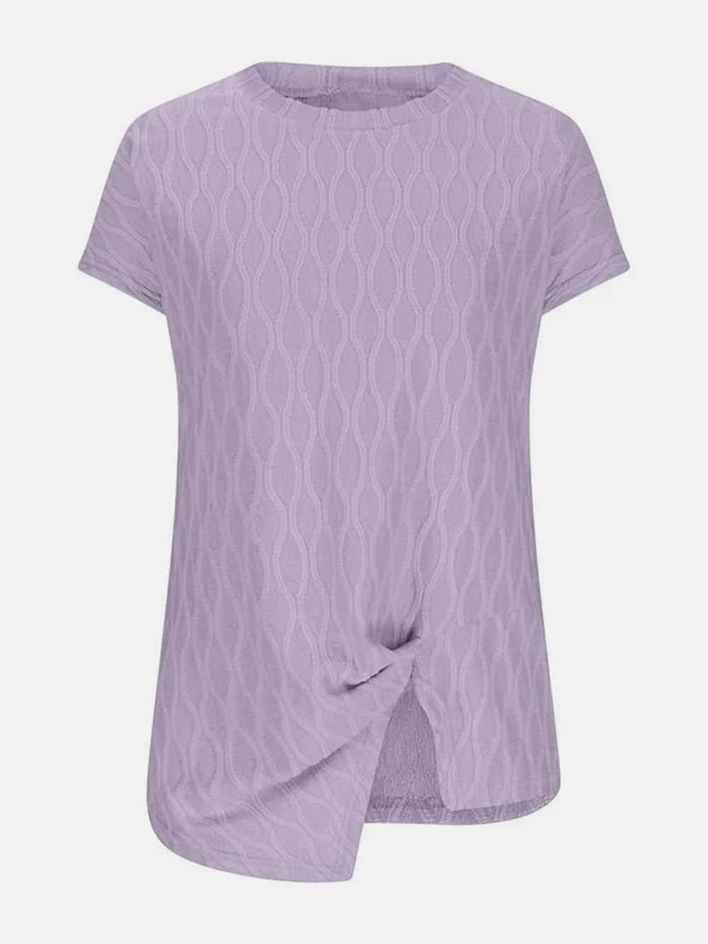 Full Size Round Neck Short Sleeve T-shirt (21)