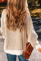 Round Neck Dropped Shoulder Sweater (14)