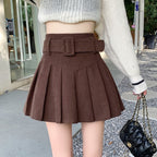 Corduroy Half Autumn A-line Skirt Pleated photo 1