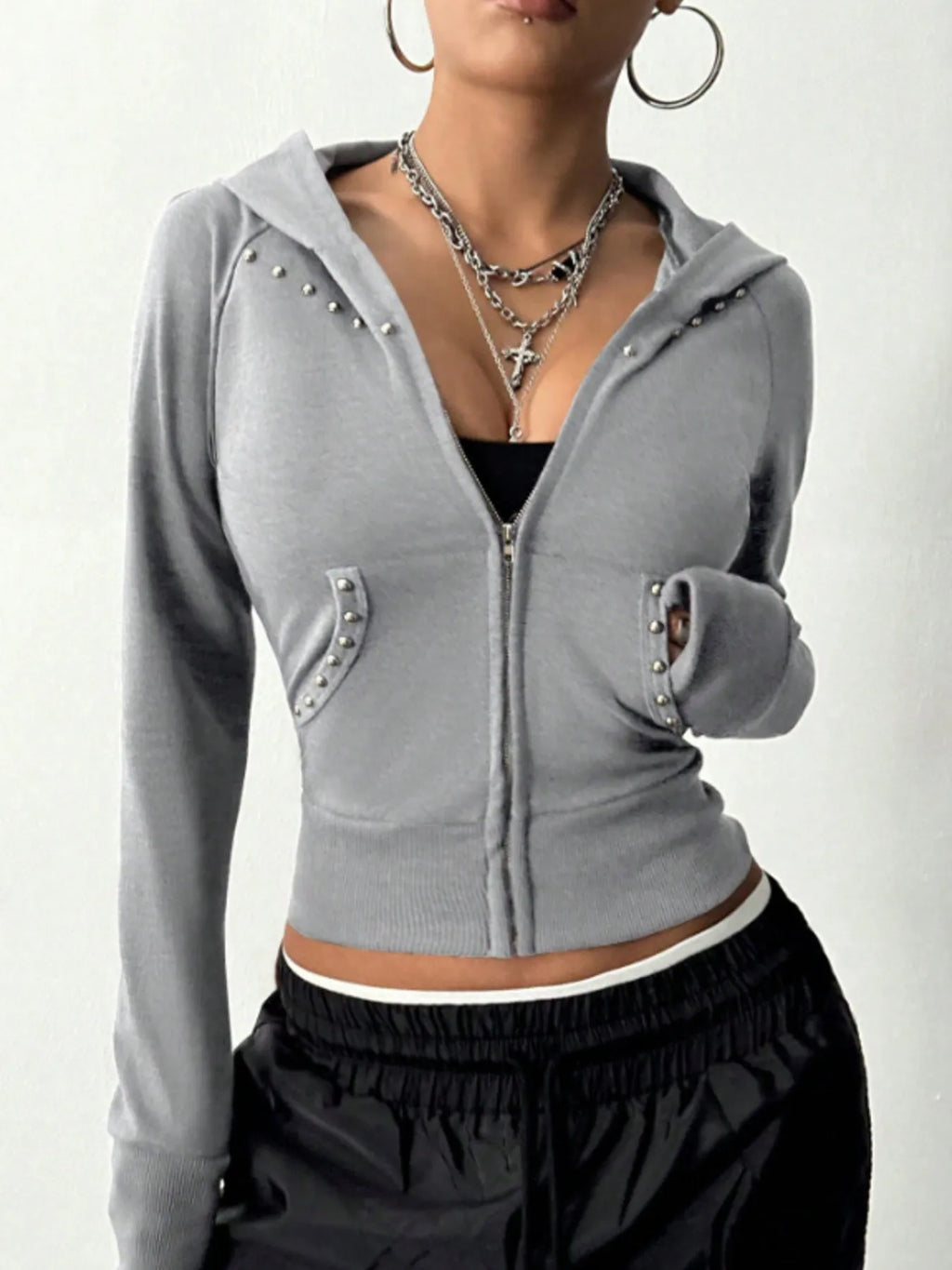 Zip-up Long Sleeve Hoodie (23)