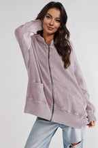 Zip-up Long Sleeve Jacket