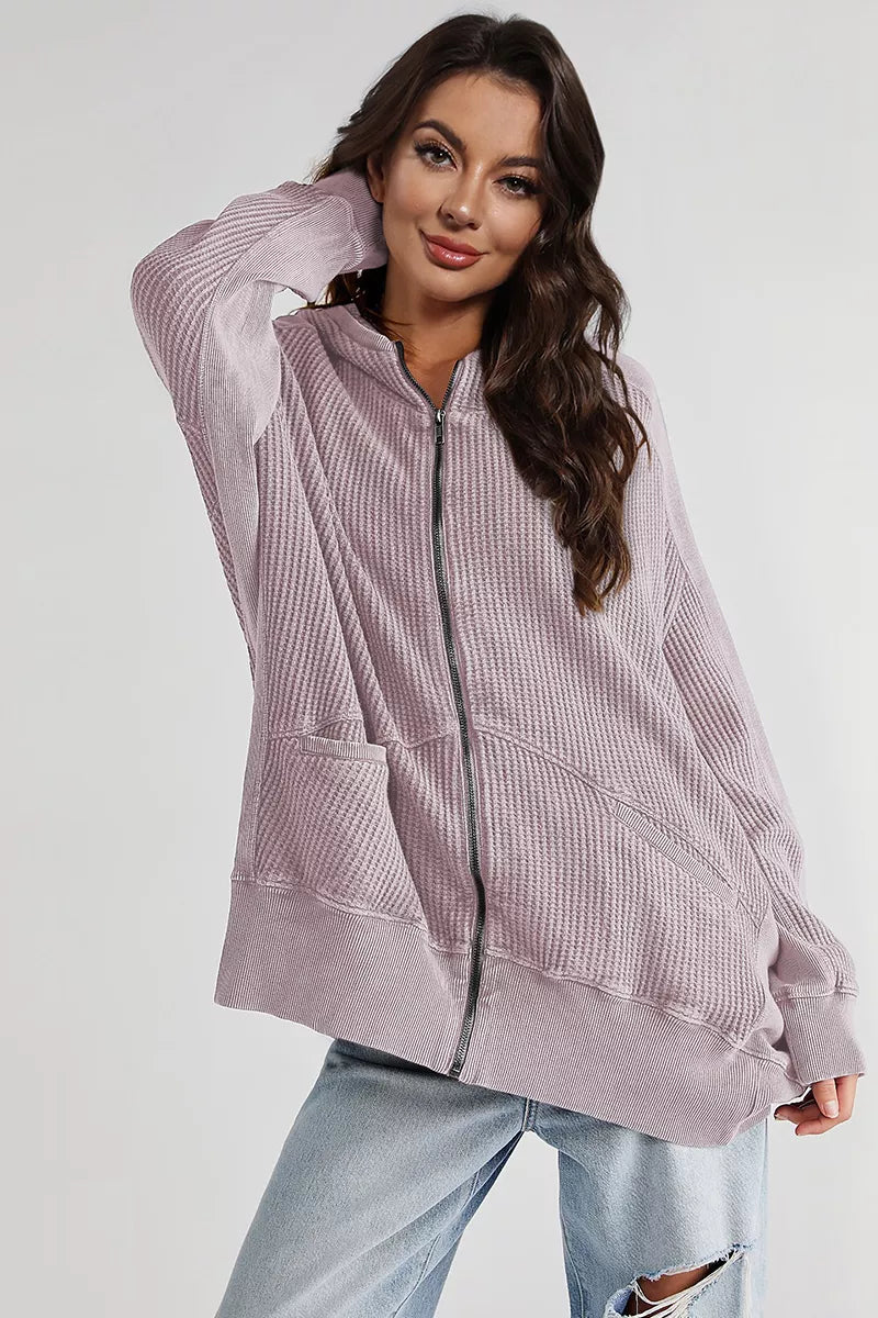 Zip-up Long Sleeve Jacket