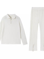 Ribbed Knit Top Pants Set (10)