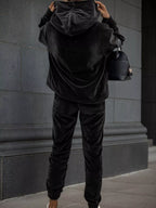 Velvet Long Sleeve Hoodie Pants Set (8)