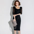 Polka-dot Mesh Ruffled Dress photo 3