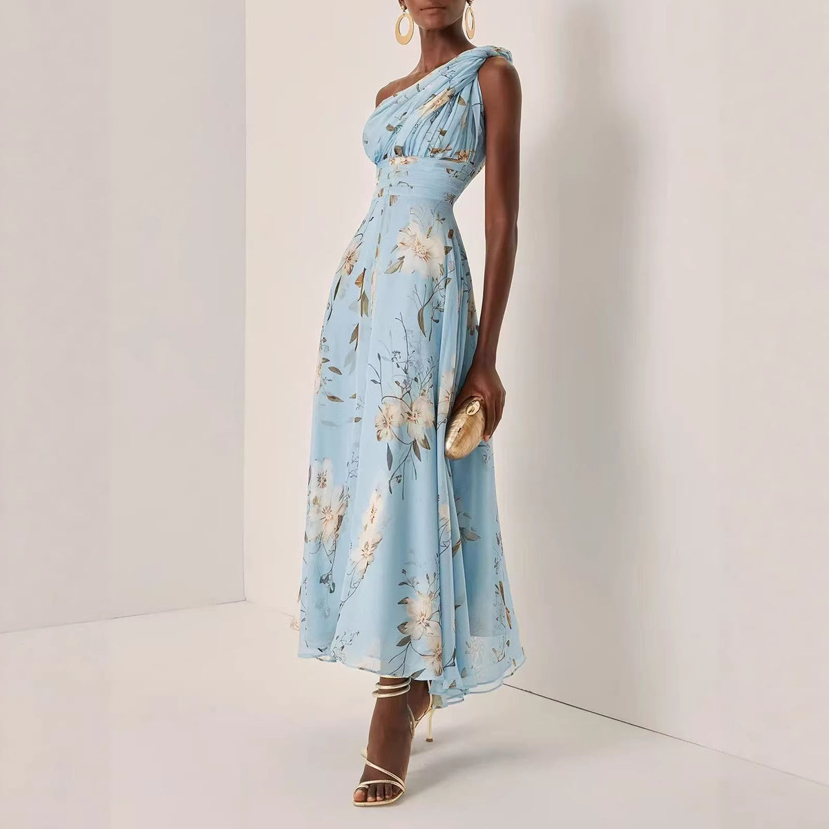 Printed Maxi Dress variant CJLY275969601AZ|CJLY275969602BY|CJLY275969603CX|CJLY275969604DW|CJLY275969605EV|CJLY275969606FU