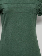 Lace Short Sleeve Round Neck T-shirt (11)